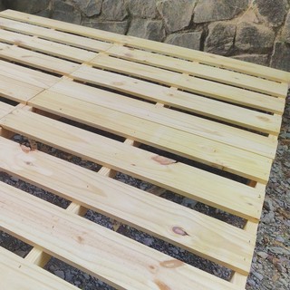 Giường ngủ Pallet 1m6x2m | Giường Gỗ Cho Homestay 1m6 | Nội thất kiểu Hàn