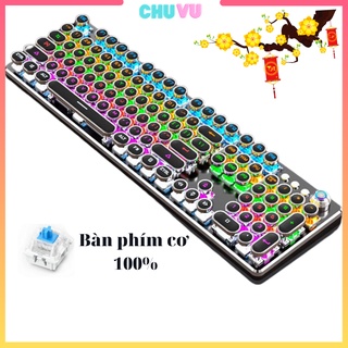 Bàn phím cơ gaming, Bàn phím máy tính Meishang E87 phím bấm vô cùng nảy nghe rất dòn dòng phím tròn LED BH 12 tháng
