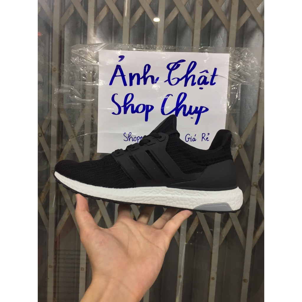 Giày ultraboost 4.0 đen trắng đế trắng