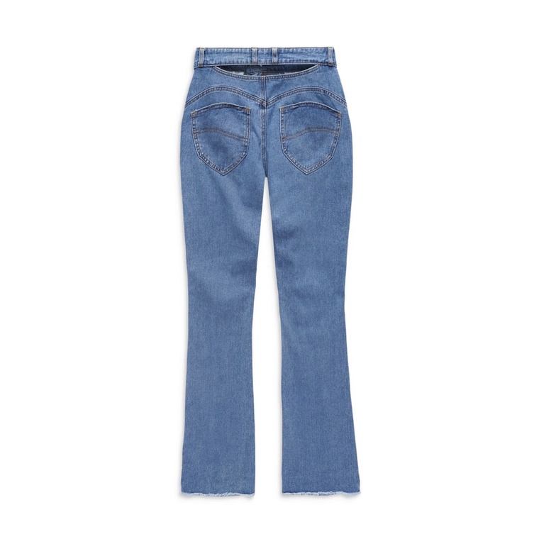 Quần Jean Nữ Flare Cut Back , Chất Jean Dày Dặn , WQJ000046,SOMEHOW