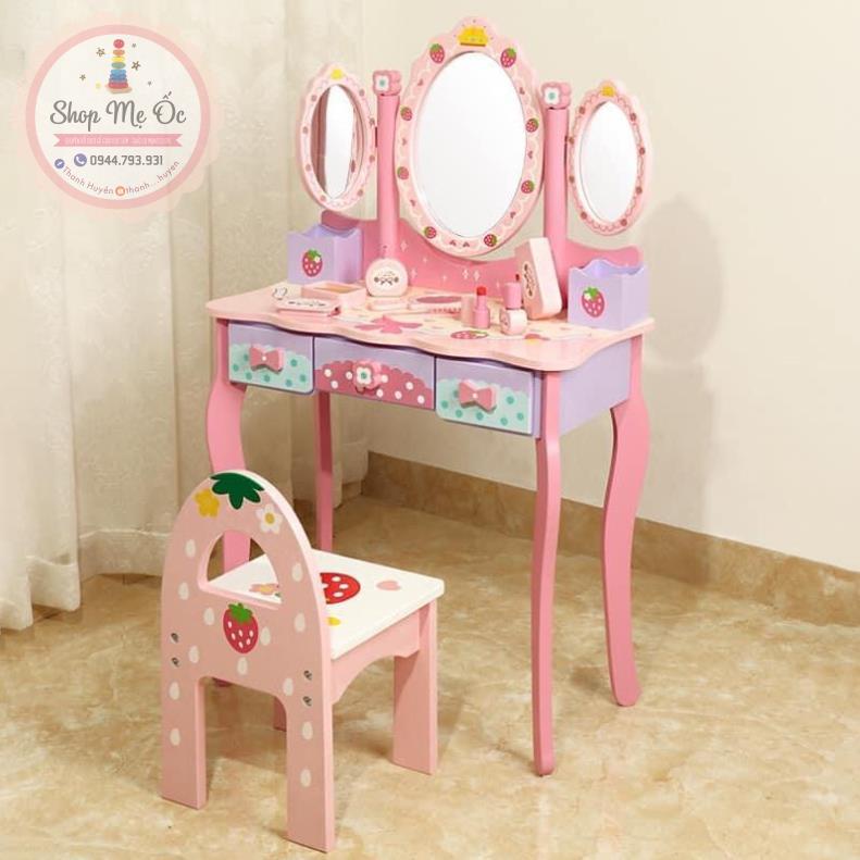 Bàn trang điểm 3 gương cho bé