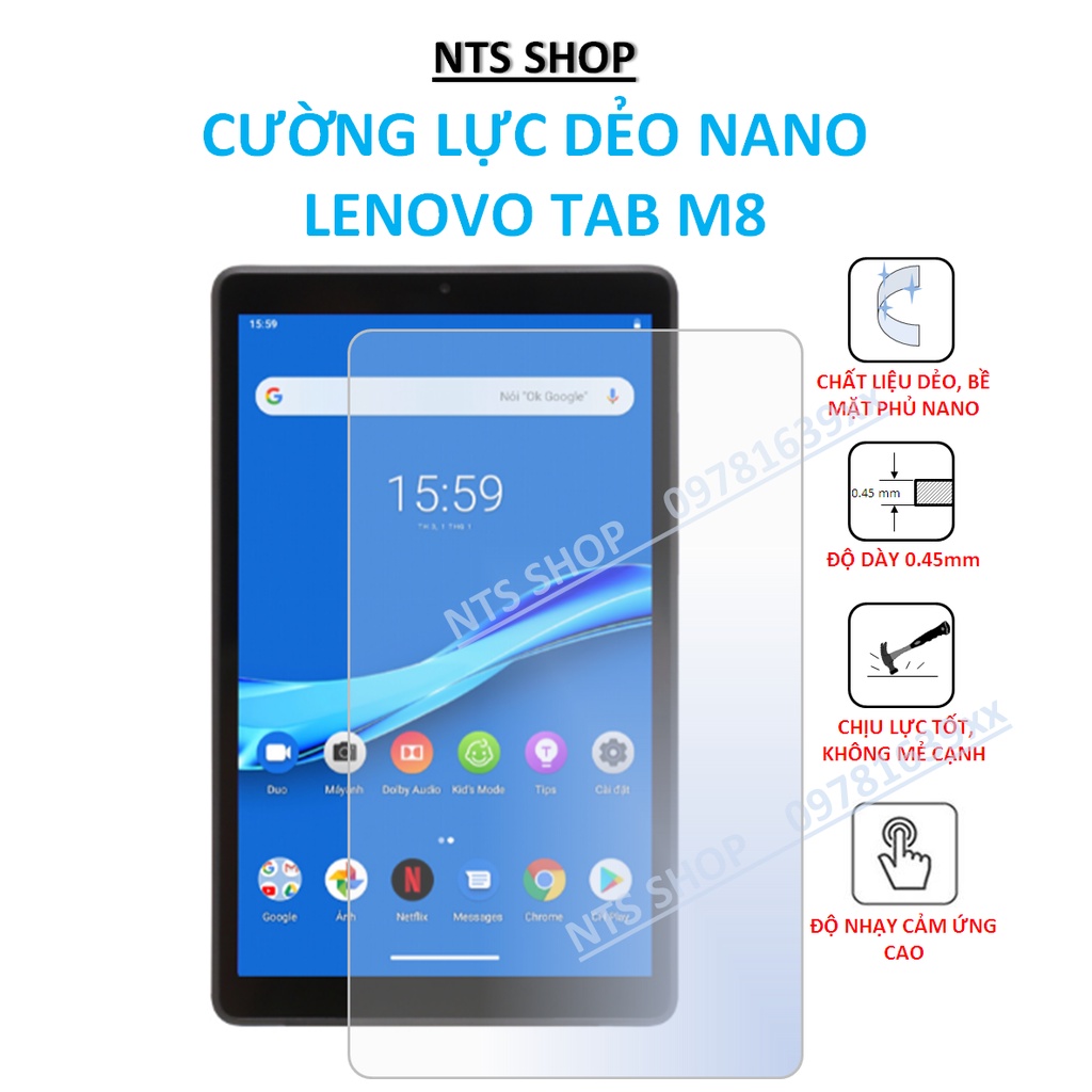 Dán cường lực dẻo bảo vệ màn hình Lenovo Tab M8
