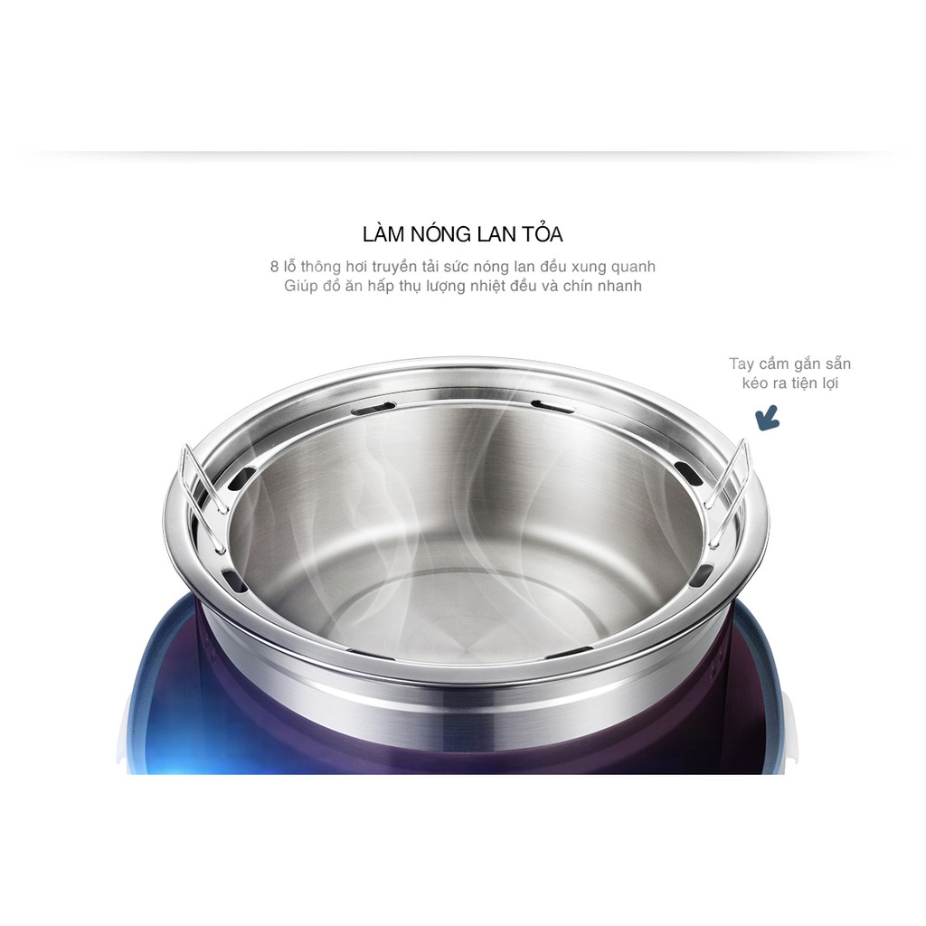 Hộp hâm nóng chân không 1 tầng ArirangLife EL-ALS2012 (Trắng) | BigBuy360 - bigbuy360.vn