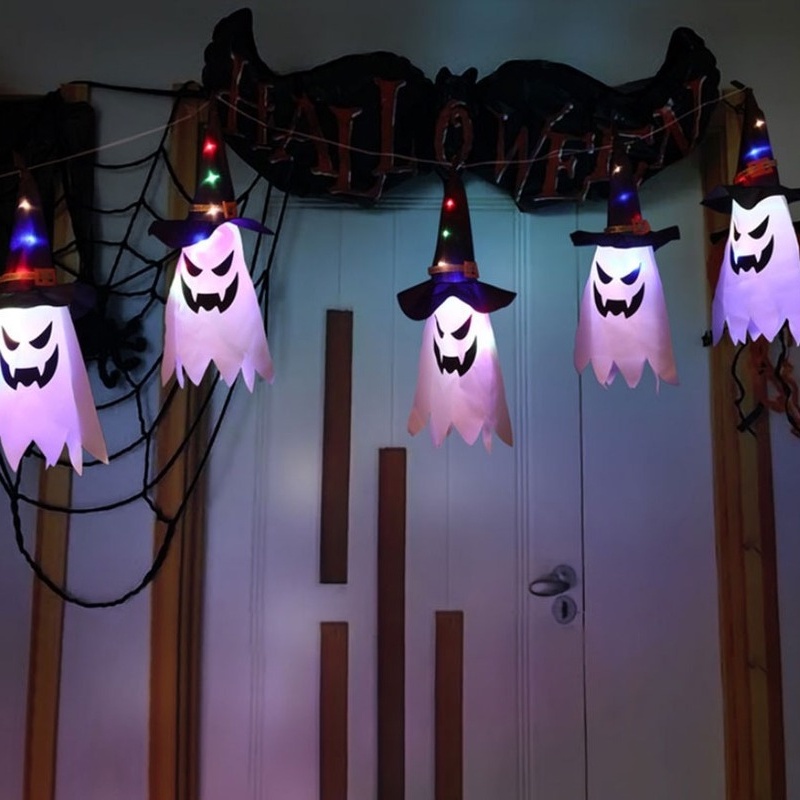Đèn LED 3 Chế Độ Hình Nón Phù Thủy Trang Trí Halloween