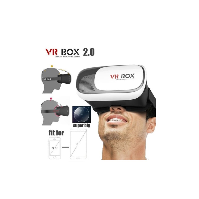 Kính 3d Thực Tế Ảo Vr Box 2.0-3d Cho Điện Thoại Thông Minh