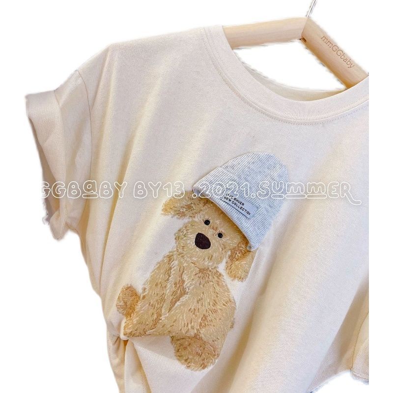 Áo Thun Tay Ngắn Dáng Rộng In Hoạt Hình Kiểu Hàn Quốc Thời Trang Mùa Hè Cho Bé Trai