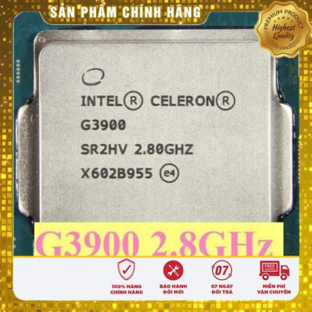 (giá khai trương) CPU Intel Celeron G3900 2.8Ghz/ 2Mb cache