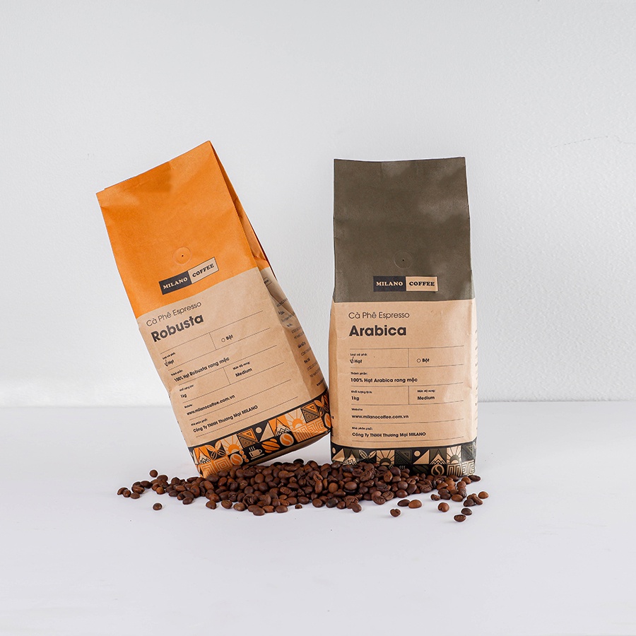 Cà phê NGUYÊN CHẤT 100% RANG MỘC MILANO COFFEE LOẠI 1 KG