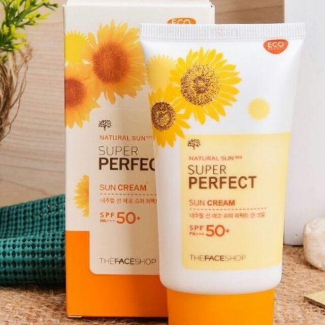 [L&V] Kem Chống Nắng Natural Sun Eco Super Perfect Sun Cream SPF50 PA+++