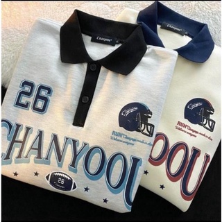 HOT Áo Sweater Polo Số 26 Unisex 💖 𝑭𝑹𝑬𝑬𝑺𝑯𝑰𝑷 💖 Áo Polo Dài Tay Dáng Rộng Unisex Dưới 75kg