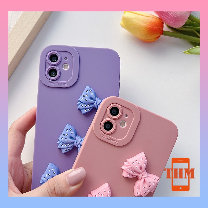 Ốp lưng Điện Thoại Mềm Gắn Nơ Cho iphone 6/6plus/6s/6splus/7/7plus/8/8plus/x/xr/xs/11/12/13/pro/max/plus/promax-071