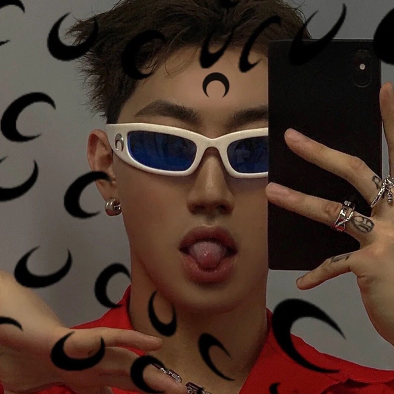 Kính Mát Tròng Mặt Trăng Chống Tia UV400 Thời Trang Sang Trọng Cho Nam Nữ