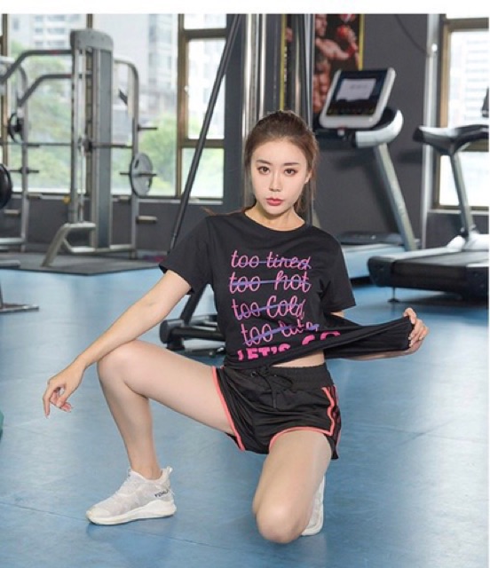 Áo Thun Quảng Châu In Chữ Cao Cấp Co Giãn 4 Chiều Thoáng Mát - Đồ Tập SurySport