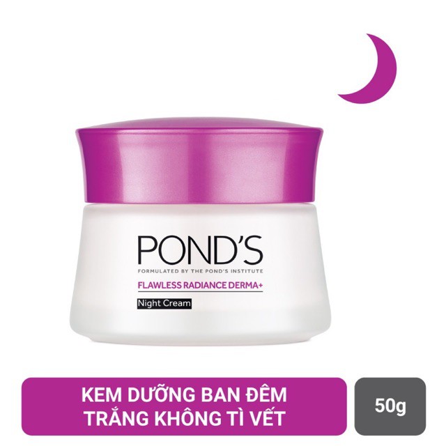 KEM DƯỠNG TRẰNG DA PONDS FLAWLESS RADIANCE DERMA MATTIFYING NIGHT CREAM 50G