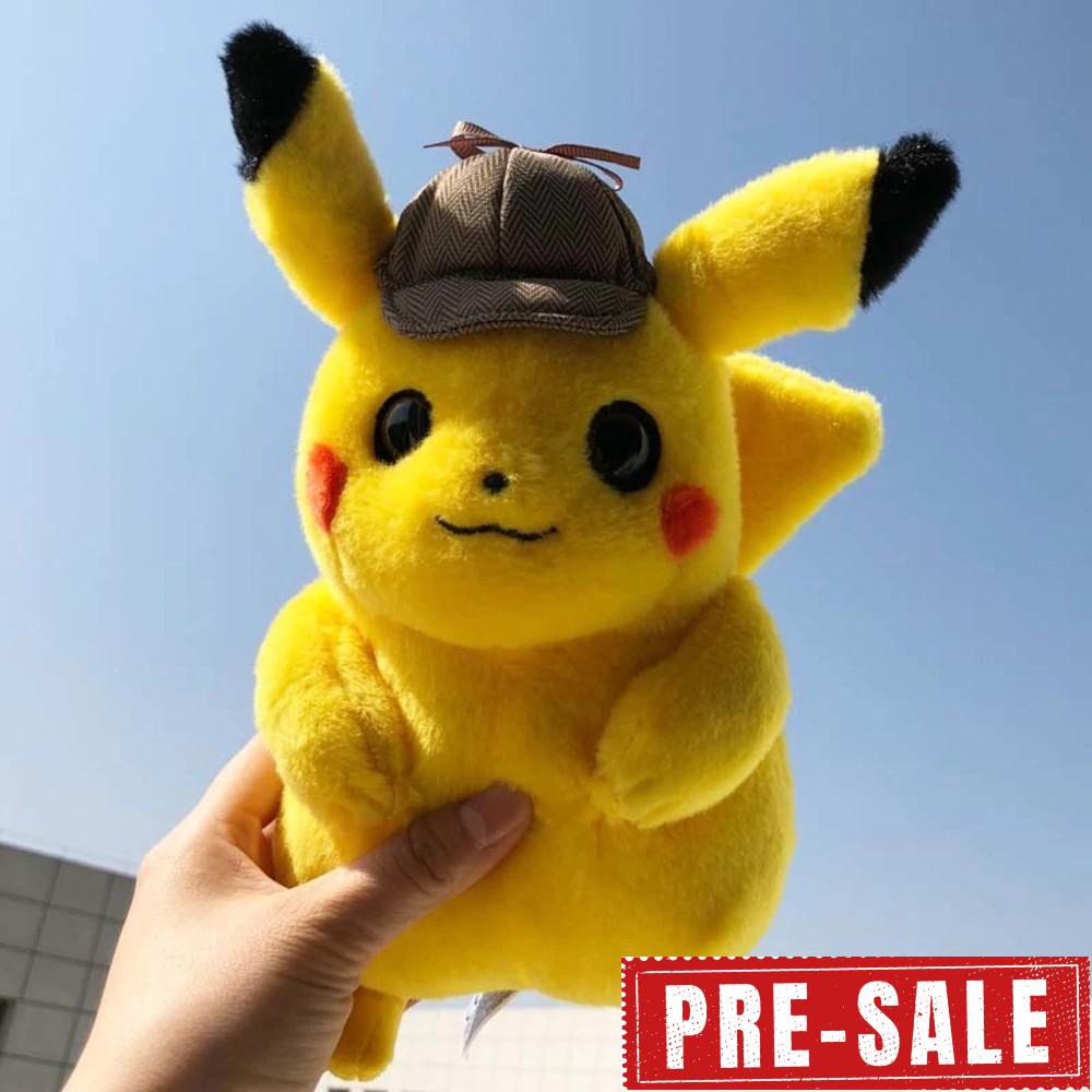 Thú Nhồi Bông Hình Thám Tử Pikachu Dễ Thương Thời Trang 2019