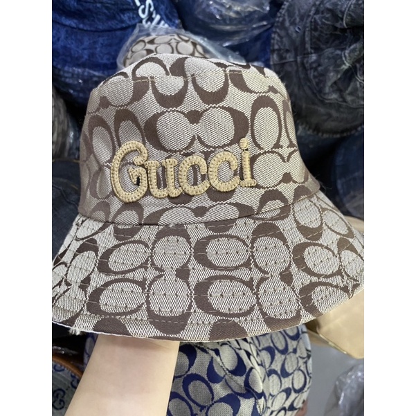 Nón bucket nam nữ , bo cụp gcc thêu logo thời trang unisex