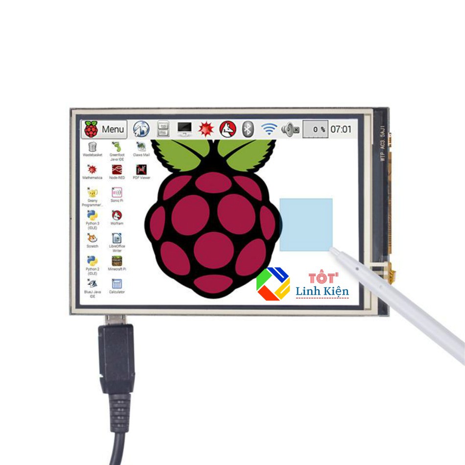  Màn Hình LCD 3.5 Inch TFT 480x320 Cho Raspberry Pi- Cảm Ứng Điện Trở