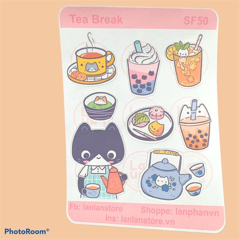 Sticker/ hình dán trang trí bullet journal, sổ, scrapbook, album của lanlanstore