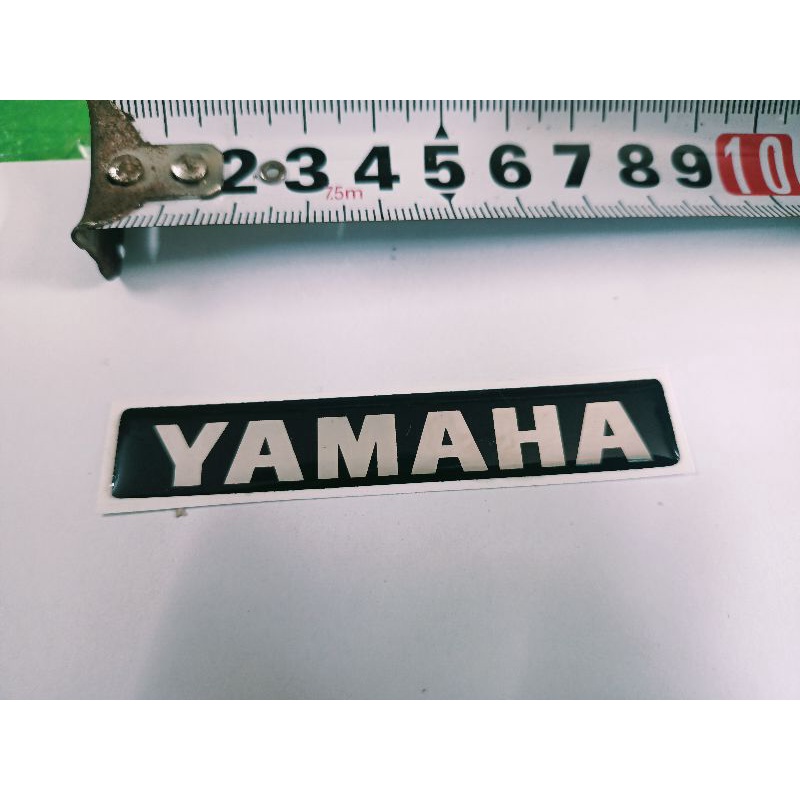 Tem nổi dán mặt nạ trứớc xe Yamaha new