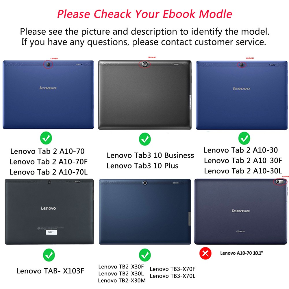 Bao da mỏng có thể đứng cho máy tính bảng Lenovo Tab 2 X30F X30L X30M và Lenovo Tab 3 X70F X70L