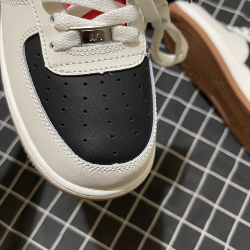 Giày Thể Thao_Giày AF1 Gucci Trắng Đen Vạch Đỏ mới Full Bill