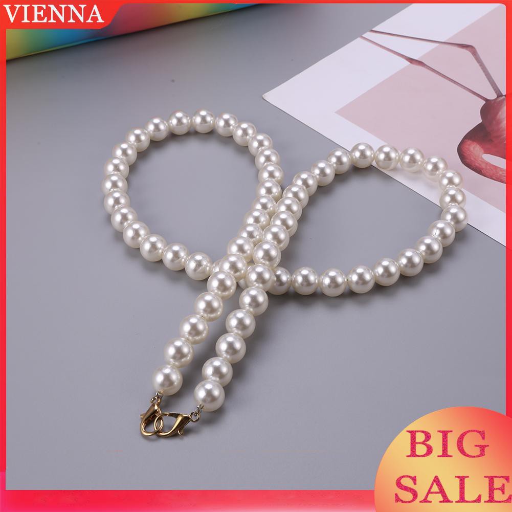 Chuỗi dây ngọc trai 40/60/80 cm cầm tay đeo vai thắt lưng DIY ví túi xách nữ