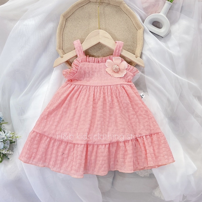 Váy Xốp Hoa Trà siêu xinh cho bé 10-20kg