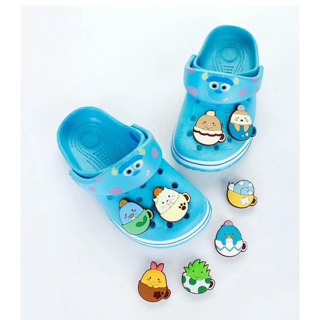 Phim hoạt hình gurashi bear crocs phụ kiện penguin anime jibitz charm sumikko animal croc jibbits for kids shoe charms pins trang trí