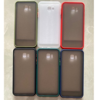 Ốp lưng Samsung Galaxy J4 Plus /J4 Core viền màu lưng nhám chông vân tay