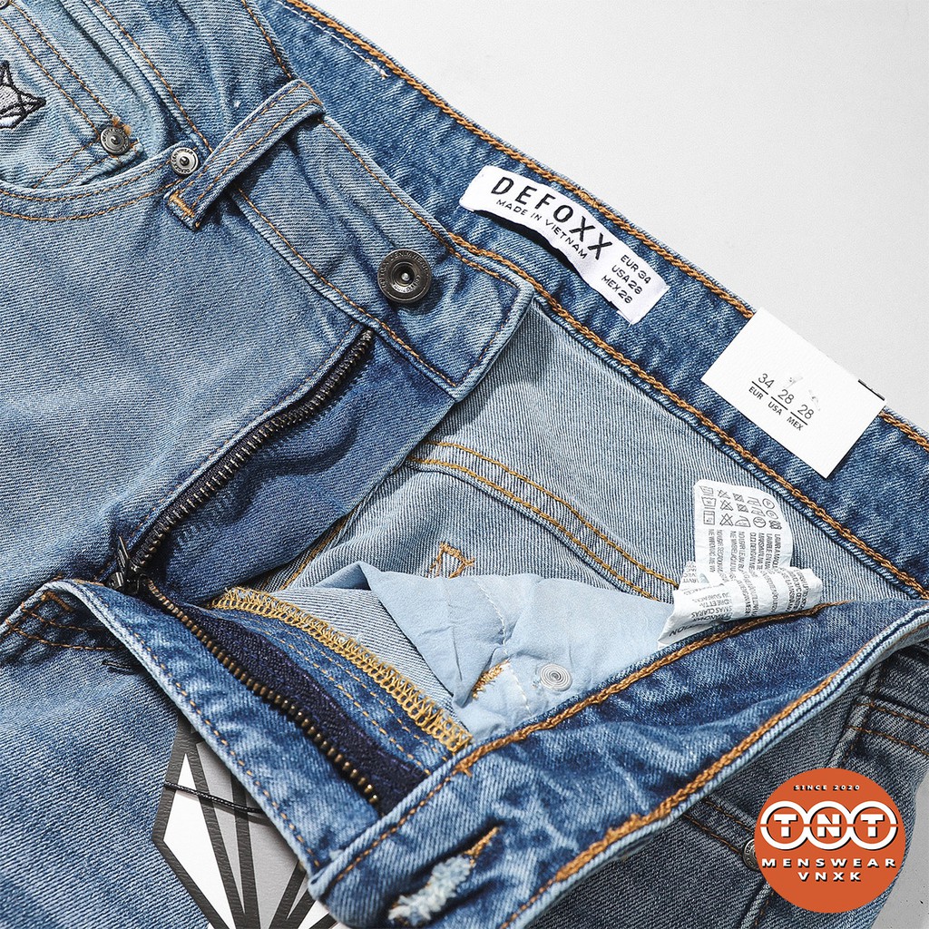 [ HÀNG ĐỘC QUYỀN DEFOXX ] Quần jean nam xanh đậm, vải cao cấp, không xù lông, không bai nhão và ra màu,  form slim fit. | BigBuy360 - bigbuy360.vn