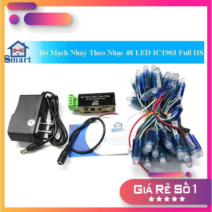 Bộ Mạch Nháy Theo Nhạc 48 LED IC1903 Full HS