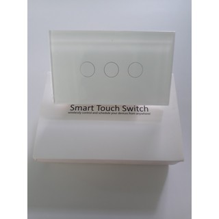 Công tắc wifi tuya smart cảm ứng 3 nút hình chữ nhật 3 gang
