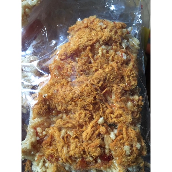 Cơm cháy chà bông Huy Ngọc xâu 10 bịch nhỏ nặng 500g