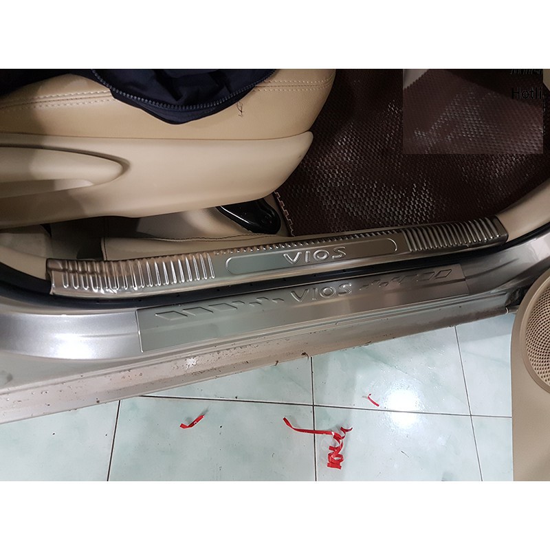 Bộ 8 ốp bậc trong ngoài inox VIOS 2014 đến 2024