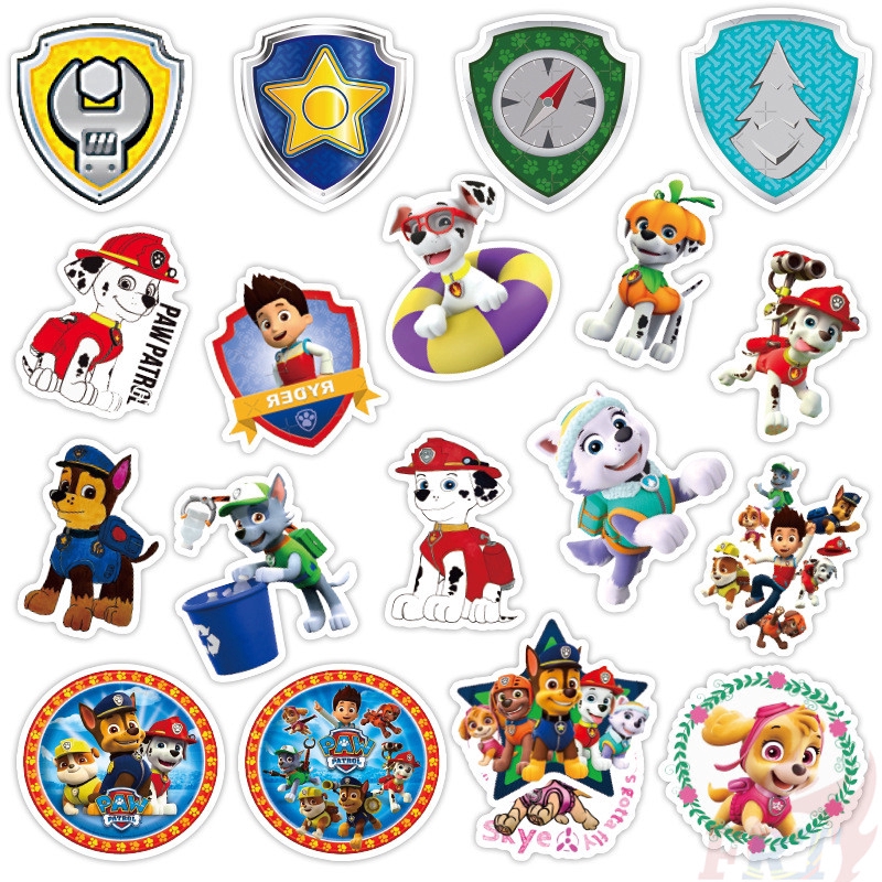 ❉ PAW Patrol Series 02 Stickers ❉ 50Pcs/Set Cartoon TV Shows DIY Fashion Waterproof  Mixed Luggage Laptop Skateboard Doodle Decals Stickers
