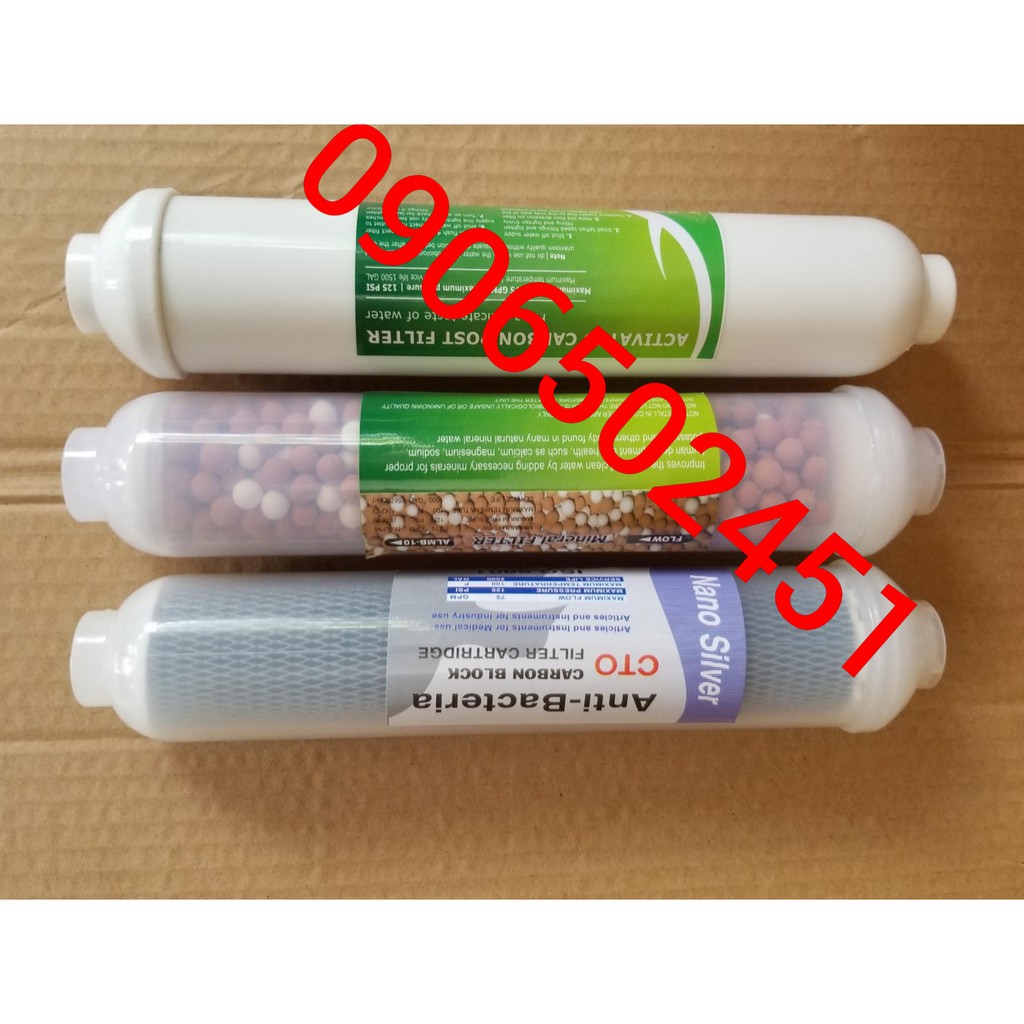 Bộ 3 Lõi lọc nước số 5 6 7   dùng cho máy RO