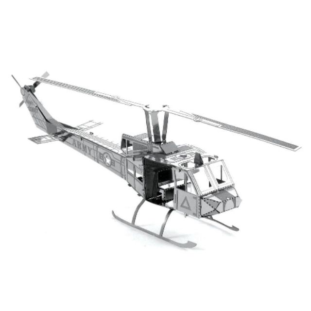 Đồ chơi lắp ghép mô hình 3D bằng thép Máy bay huey helicopter -dc2154(46)