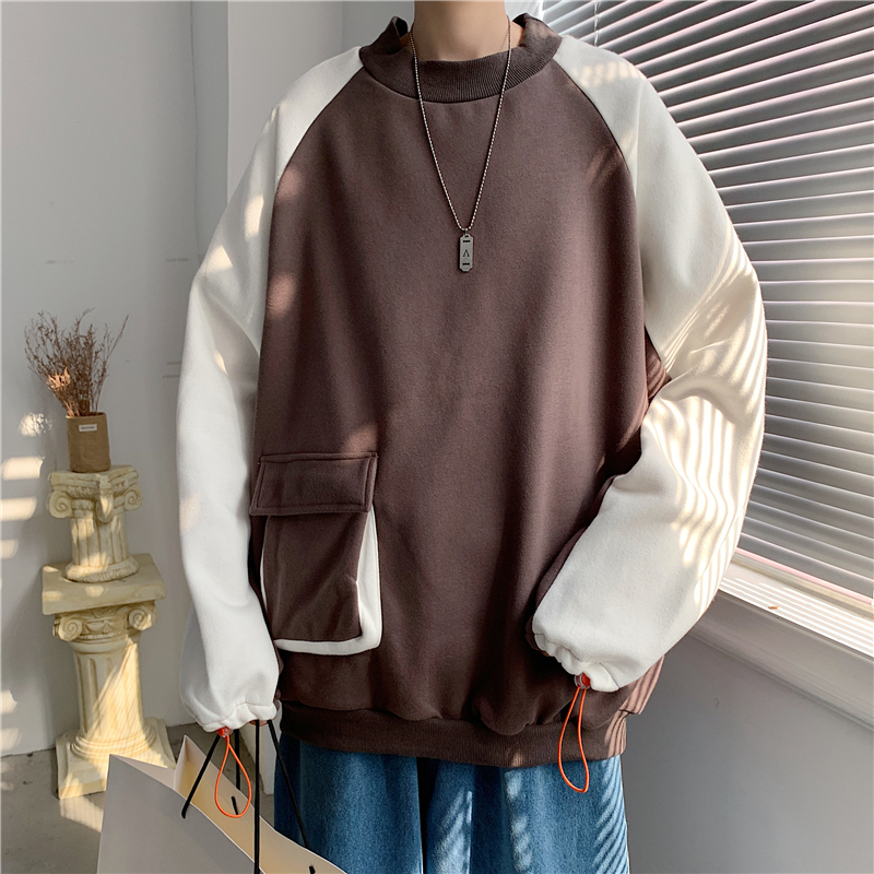 Áo Thun Cổ Tròn Thời Trang Thu Đông Hàn Quốc Dễ Phối Đồ Cho Nam Size S-2XL