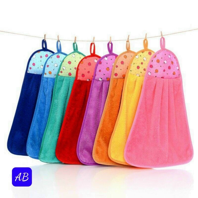 Khăn lau tay siêu thấm hút có móc treo