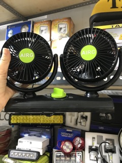 Quạt 2 cánh mini trên oto