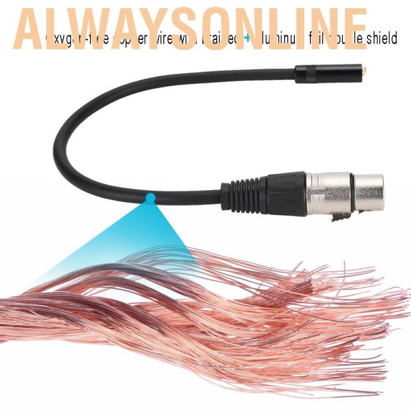 Cáp chuyển đổi âm thanh từ đầu cắm 3.5mm sang ổ XLR chuyên dụng