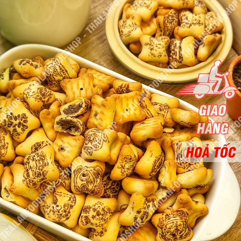 Bánh Gấu Socola Thái Lan - Lon 250gr