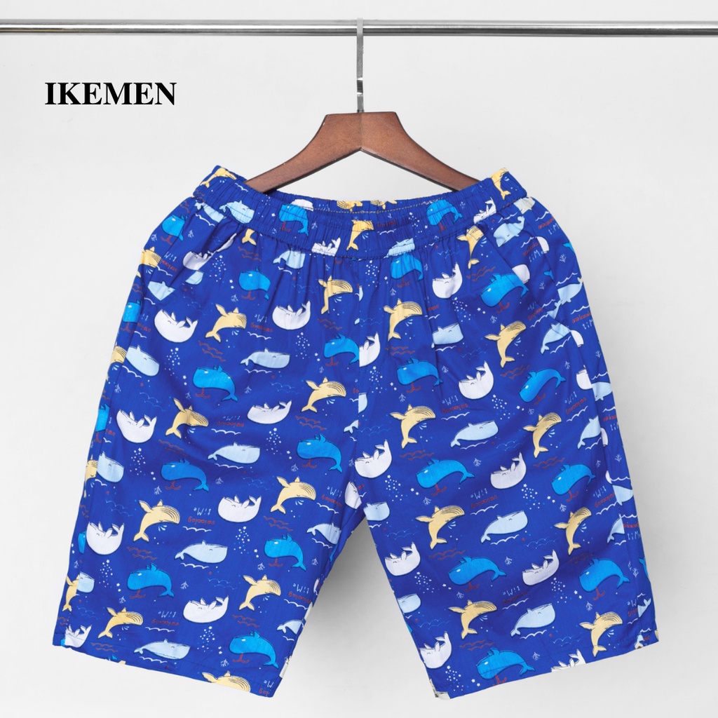 Quần đùi nam mặc nhà Ikemen cartoon, Quần short đi biển(SBD59)