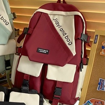 Balo nữ đi học đẹp thời trang dễ thương  ulzzang cặp đi học nam nữ phong cách unisex chống nước không kèm móc gấu