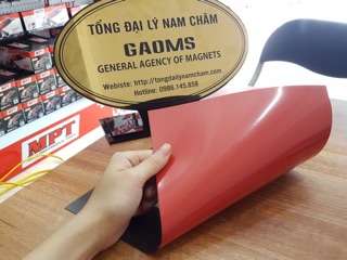Nam châm dẻo tấm A4 màu đỏ