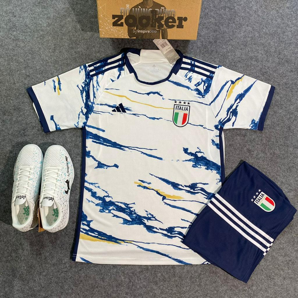 Combo ÁO TUYỂN ITALIA 22 & giày zoker inspire trắng