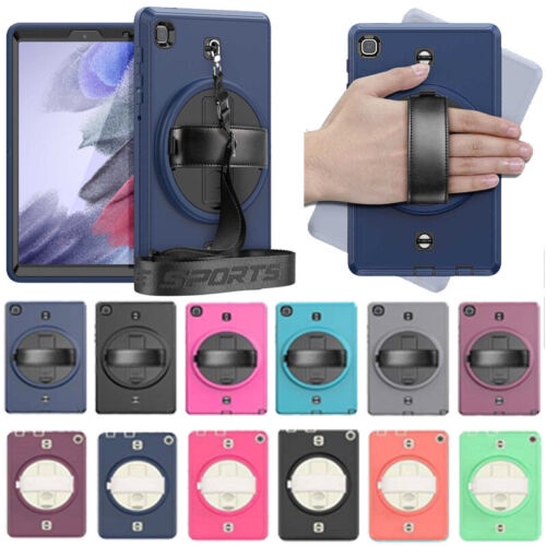 Bao Da Máy Tính Bảng Hevay Xoay Được Có Dây Đeo Và Chân Đế Bảo Vệ Cho Samsung Galaxy Tab A7 Lite 8.7 SM-T220 SM-T225