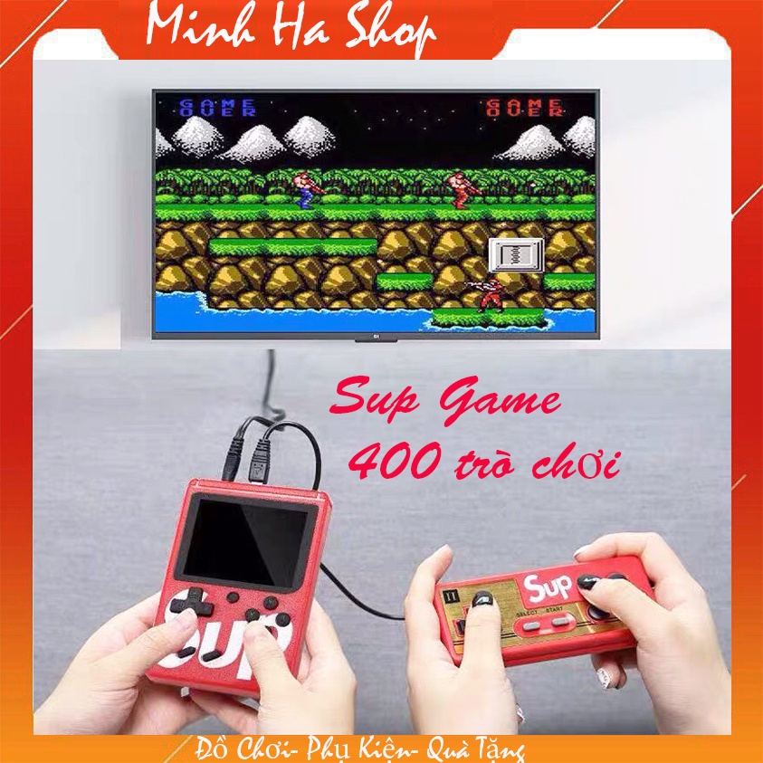 Máy Chơi Game Cầm Tay Sup 400 Trò Chơi Kèm Máy - Máy Gaming ConTra, Ăn Nấm Super Mario