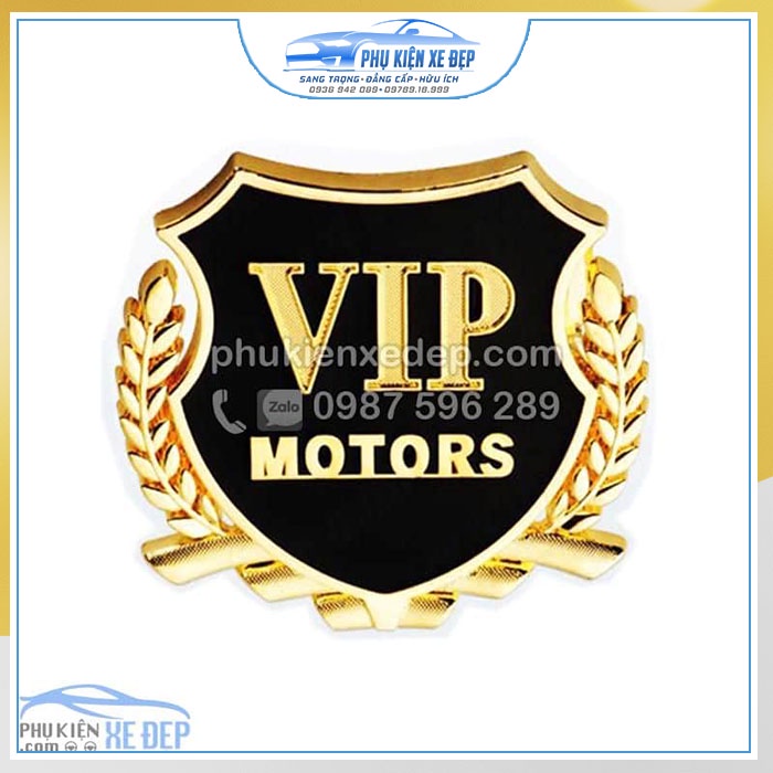 Huy hiệu VIP trang trí xe MỚI NHẤT  Decal trang trí xe hơi ô tô