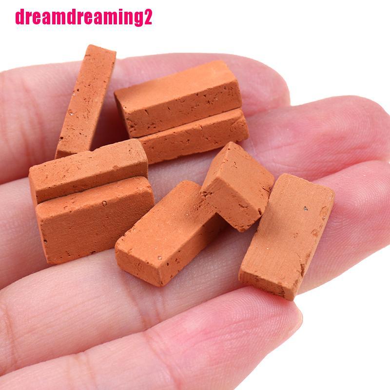Bộ 50 Mô Hình Gạch Thu Nhỏ Tỉ Lệ 1 / 16 Dùng Để Trang Trí Tiểu Cảnh